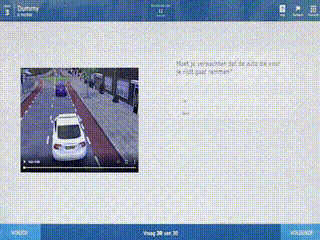 Voorbeeld van nieuwe animatievraag CBR